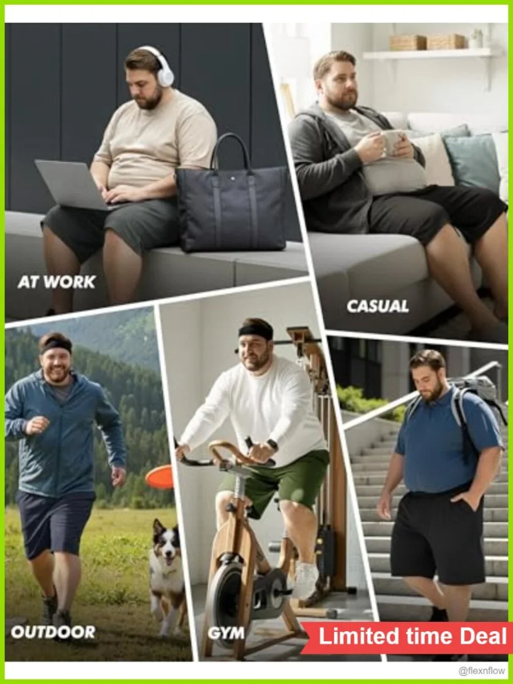 2 Pack Big & Tall Men's Gym Shorts 3XL-5XL Mesh Athletic Basketball